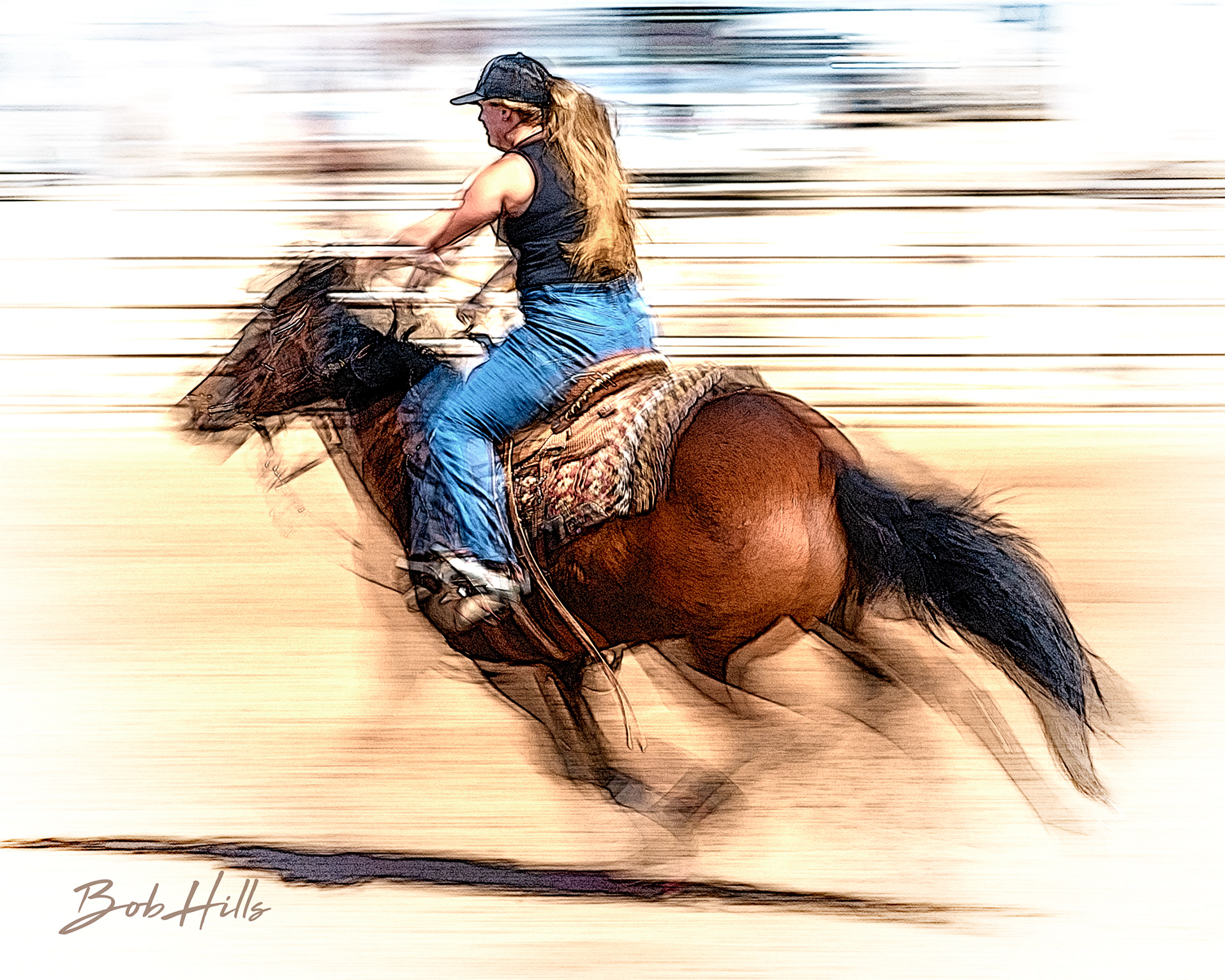 Barrel Racing Art - 35