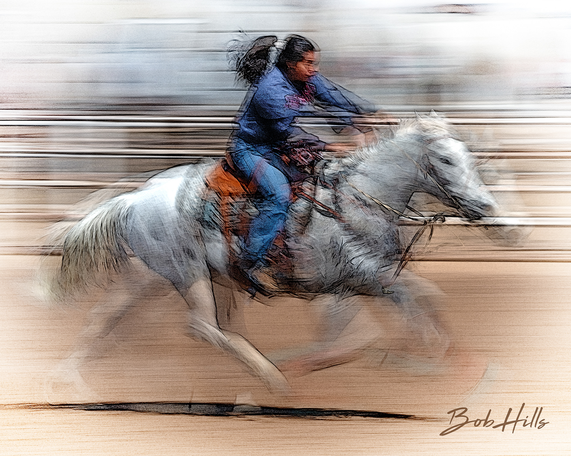 Barrel Racing Art - 28