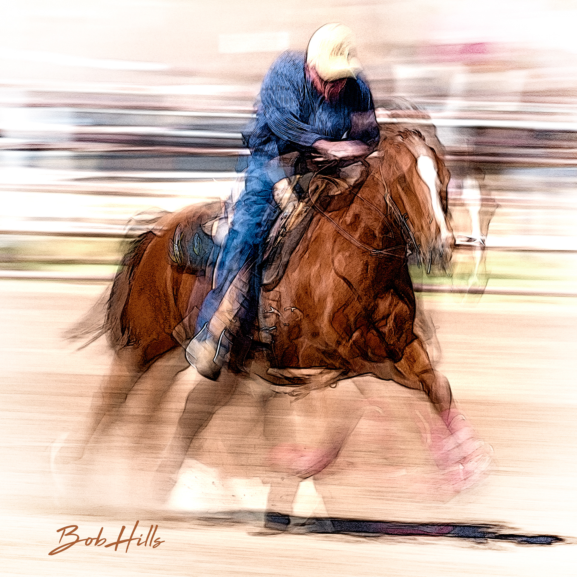Barrel Racing Art - 38