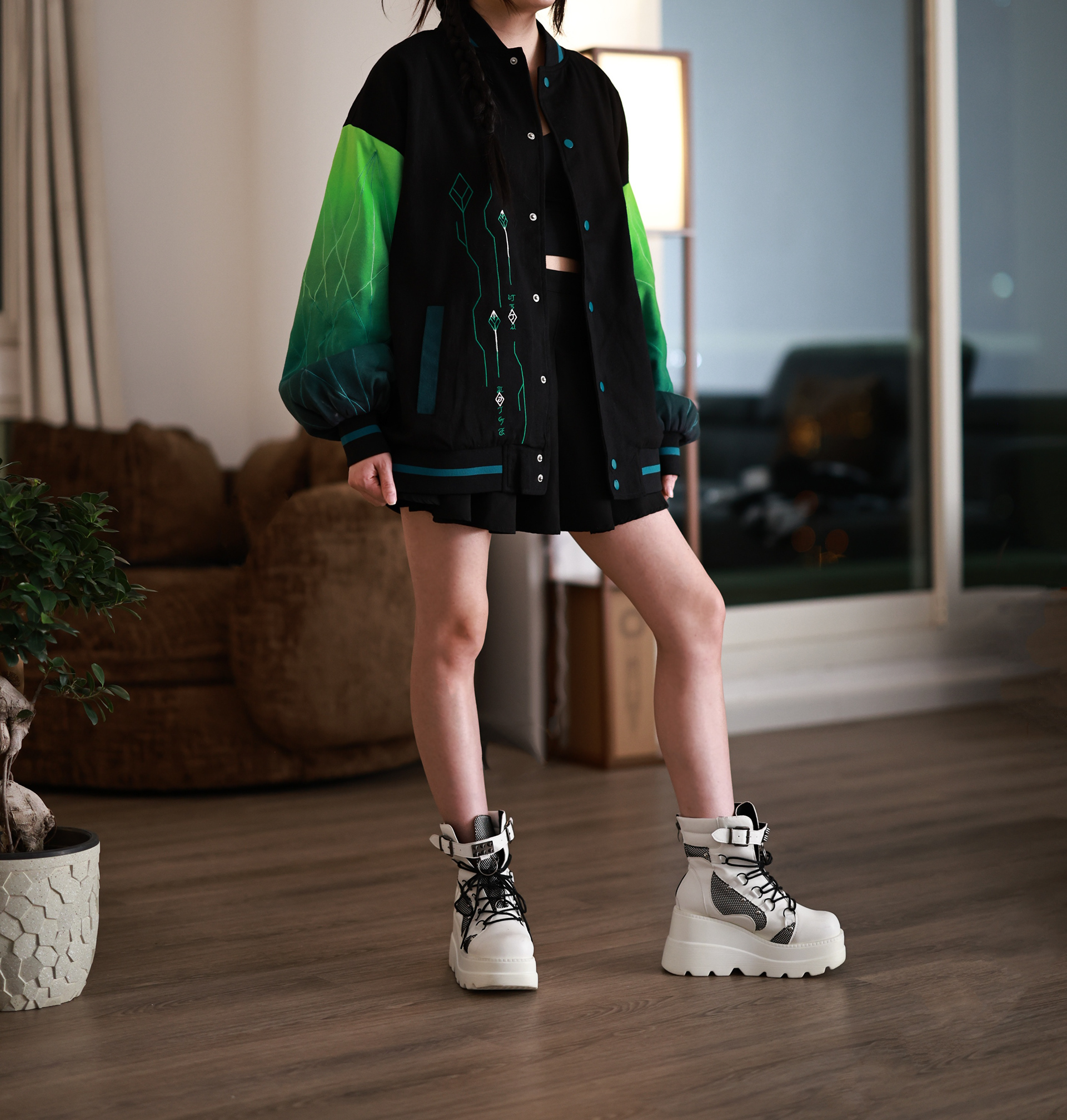 Alhaitham Jacket on Female Model