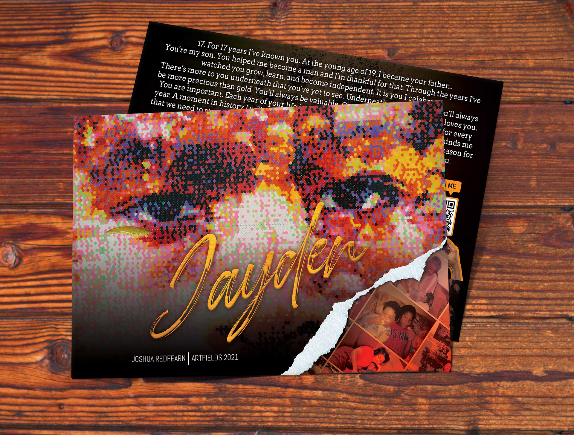 This flyer was designed to support my art project, which was part of an art competition.