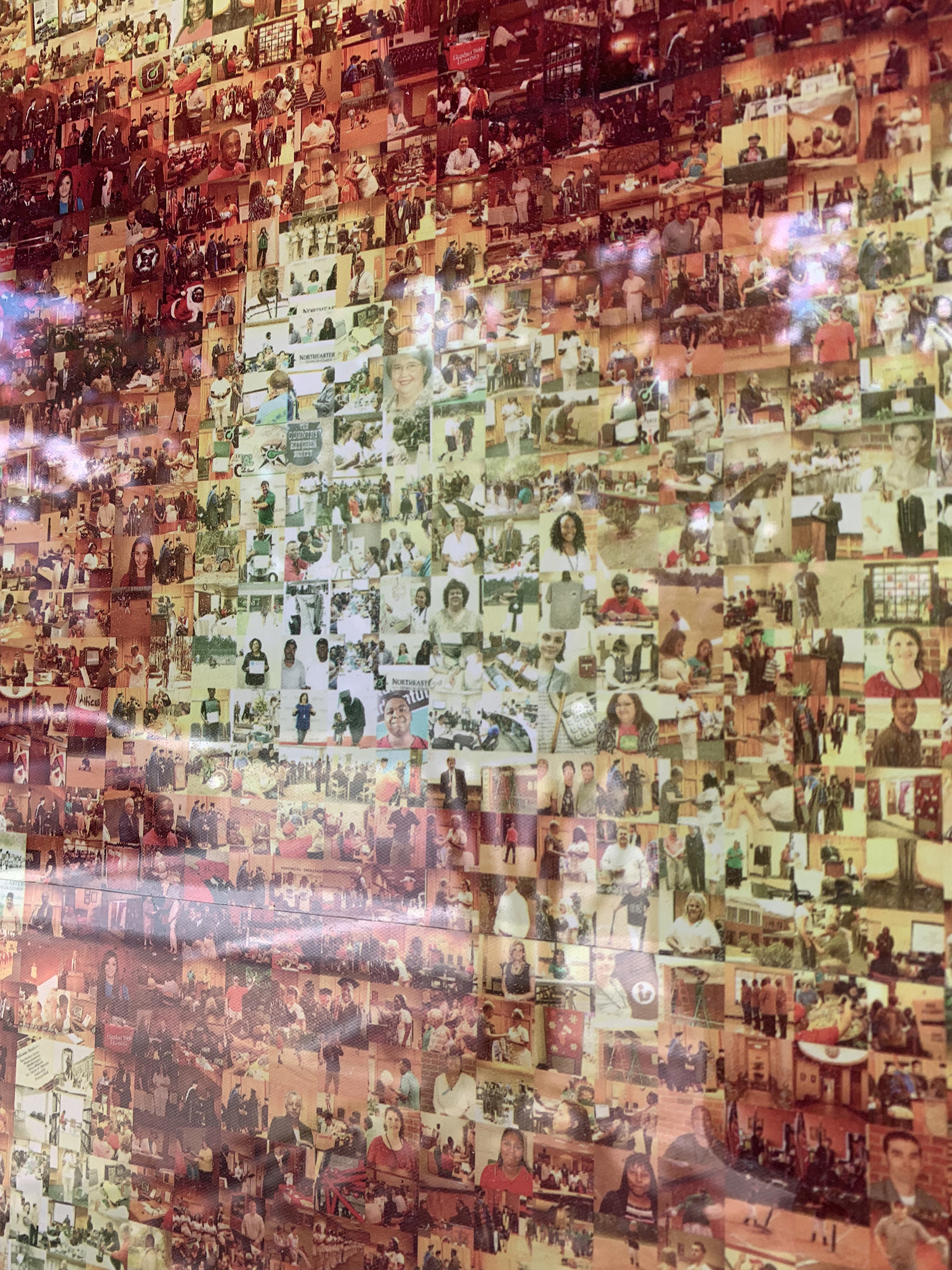 NETC 50th Anniversary - This large-scale storefront installation brought Northeastern Technical College’s history into the community through a decade-by-decade visual timeline. Each window panel is part of a massive photo mosaic built from nearly 9,000 images spanning NETC’s history, arranged across 160,000 placeholders. Prominently featured in the foreground is the phrase “A Part of Everyone,” representing NETC’s deep connection to the local community. I was given the time and creative freedom to design and carefully collect, review, and curate thousands of photos across multiple decades, allowing the final piece to authentically reflect the people and moments that shaped the college.   This project earned a 2020 NCMPR Medallion Award for Northeastern Technical College.