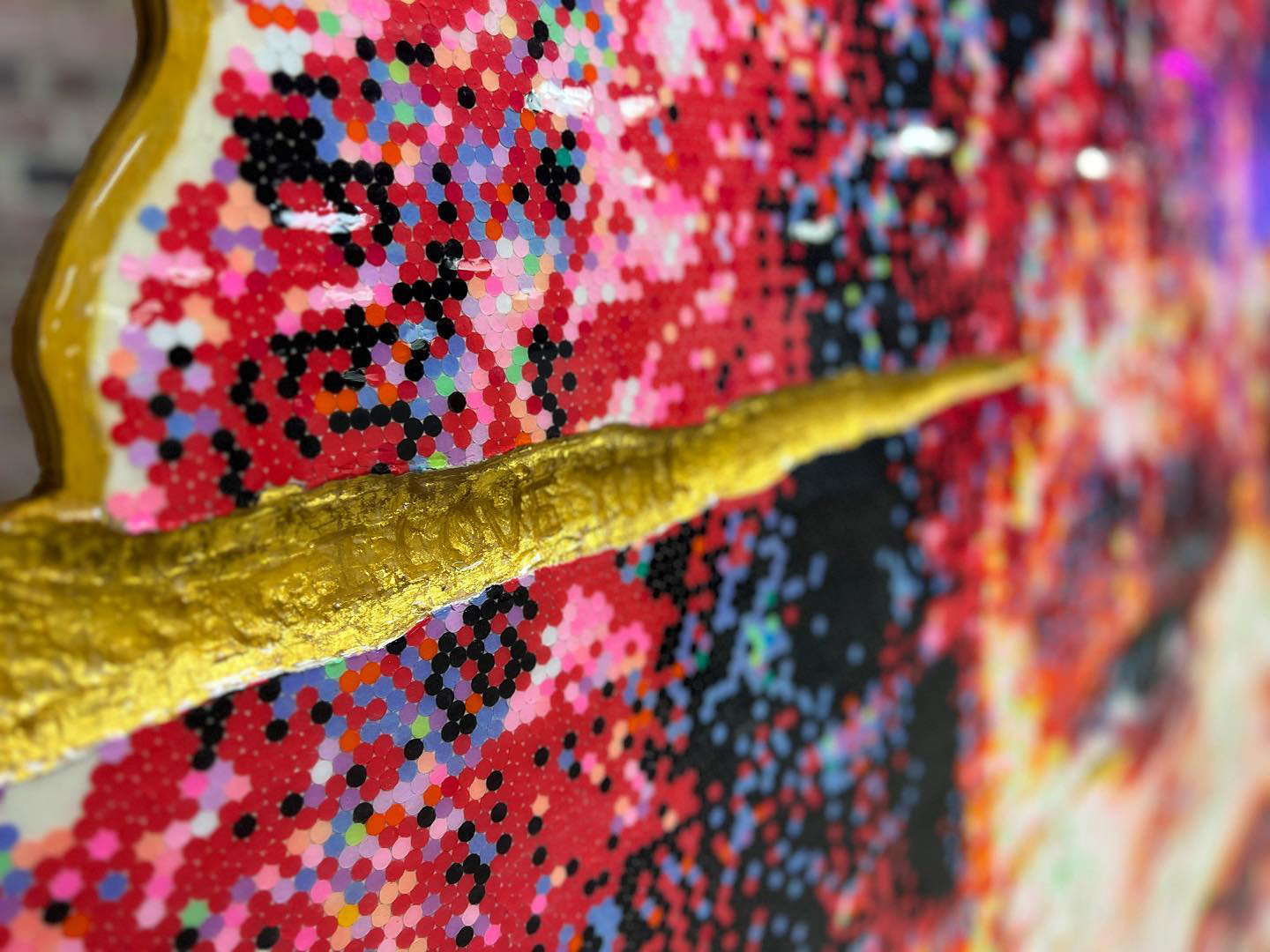 Jayden - 17. For 17 years I've known you. At the young age of 19, I became your father... You're my son. You helped me become a man and I'm thankful for that. Through the years I've watched you grow, learn, and become independent. It is you I celebrate. There's more to you underneath that you've yet to see. Underneath any mistakes, you'll always be more precious than gold. You'll always be valuable. God has a purpose for you. He loves you. You are important. Each year of your life is on display within this artwork, an image for every year. A moment in history I will always have. And when obstacles arise in life, this reminds me that we need to step away every now and then to see a clearer picture. If each dot is a reason for me to love you Jayden, there'd be over 70,000. I only need one though... and it's you.