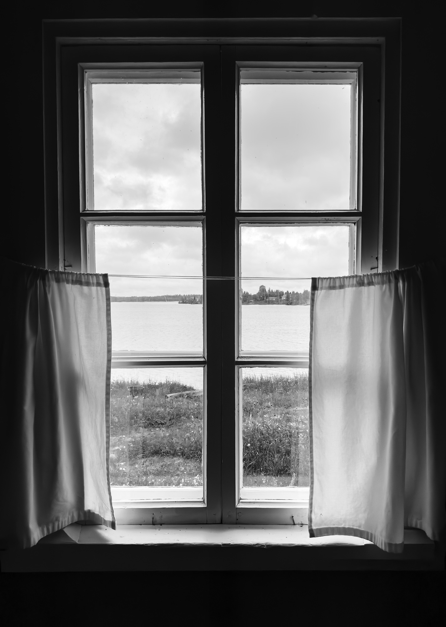 Huone näköalalla.