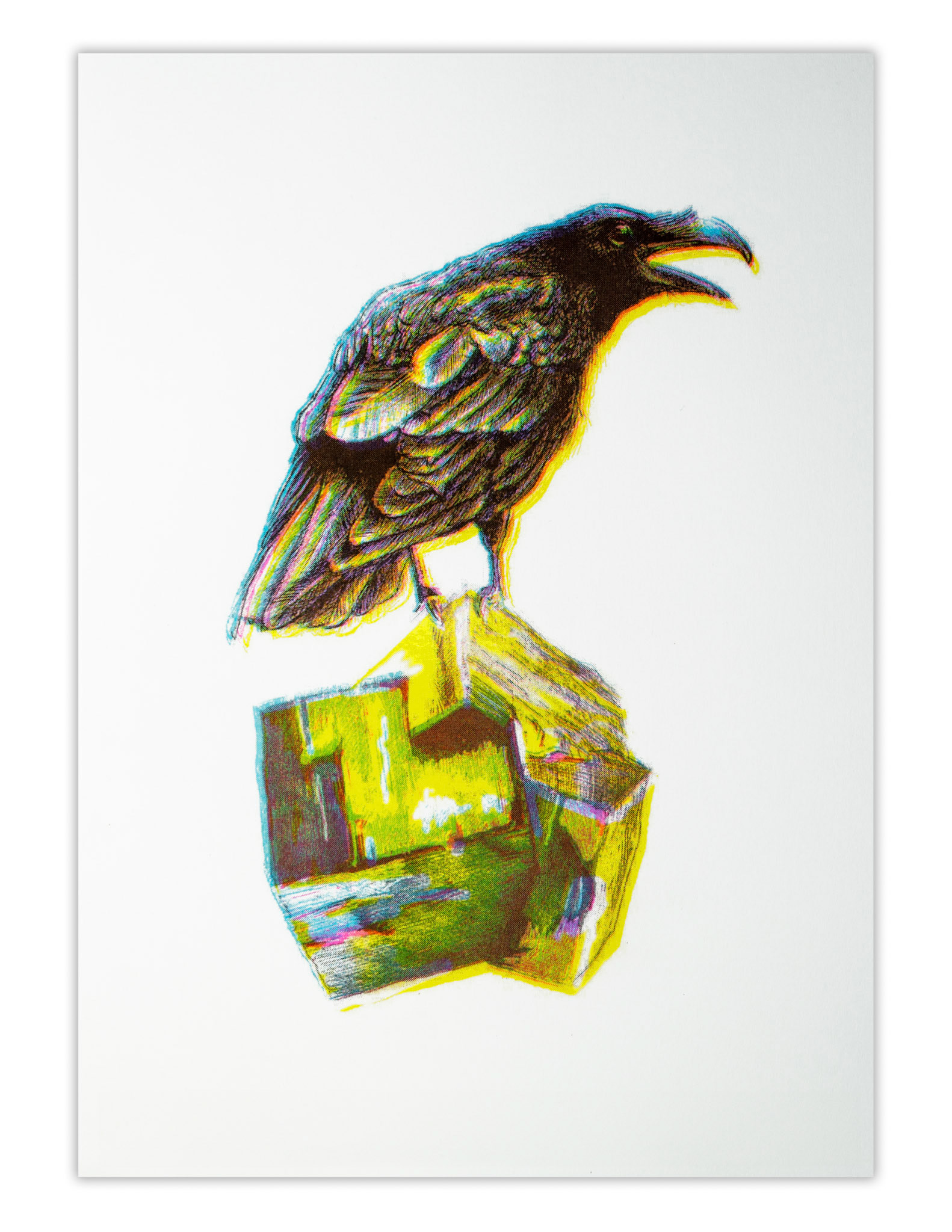 Erik van Tuijn. - Fool's Gold I - A4 Riso print - 2024