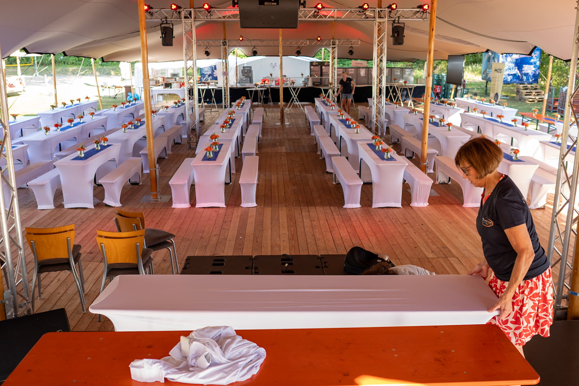 Vorbereitungen für den Vereanstaltungssonntag