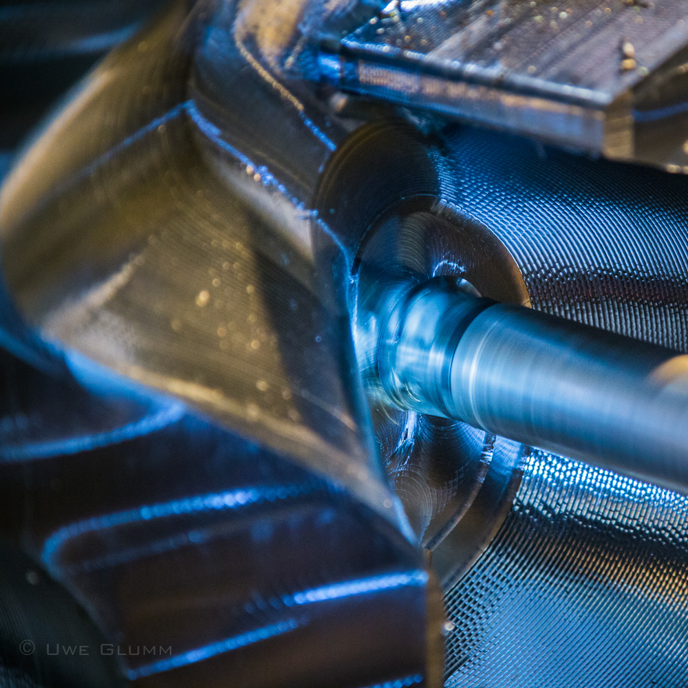 Becherfräsen am Peltonrad