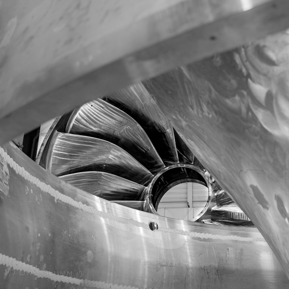 Nabe und Kranz eines Francis Laufrades