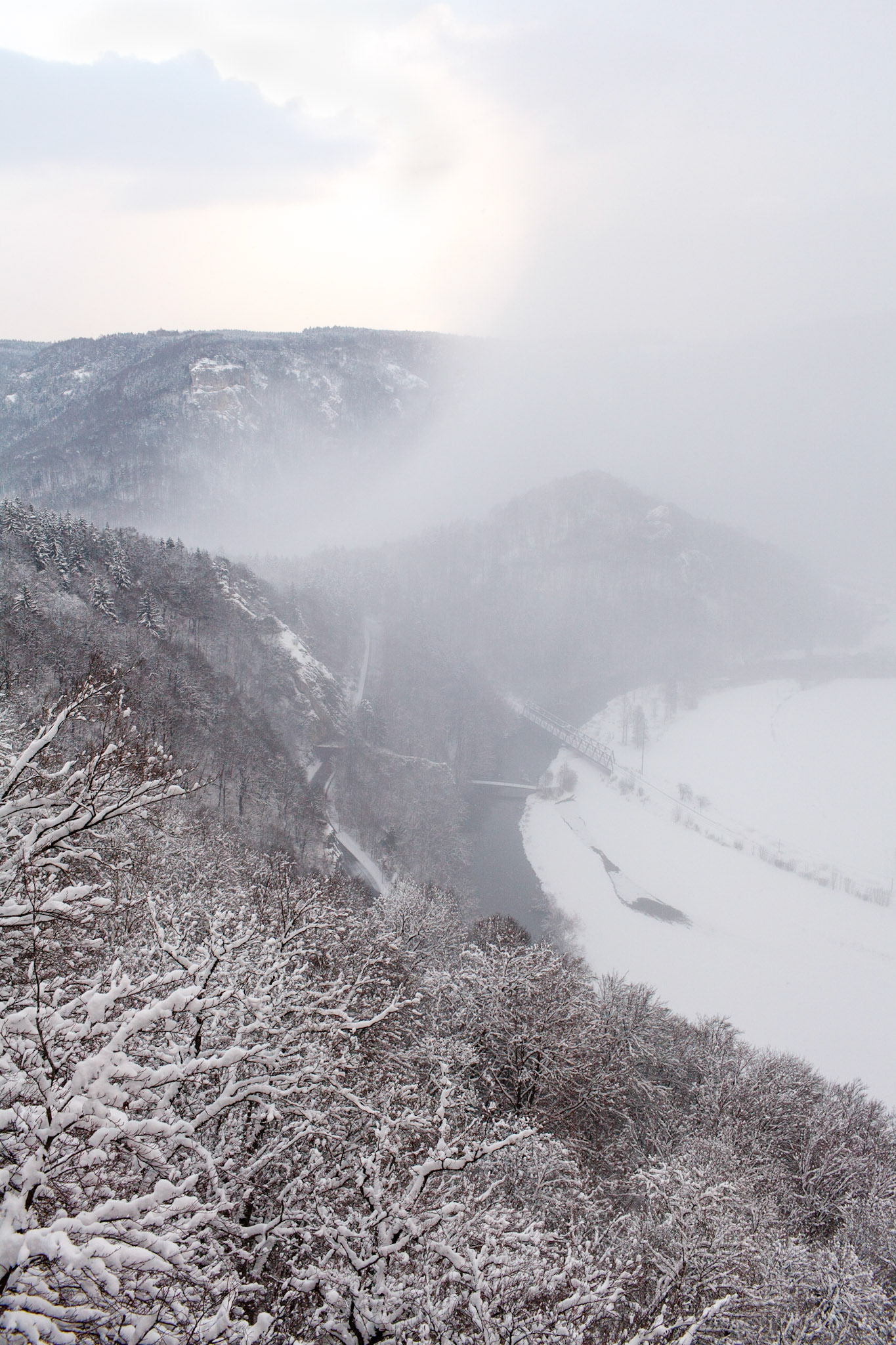 Snowstorm, Eichfelsen 2013