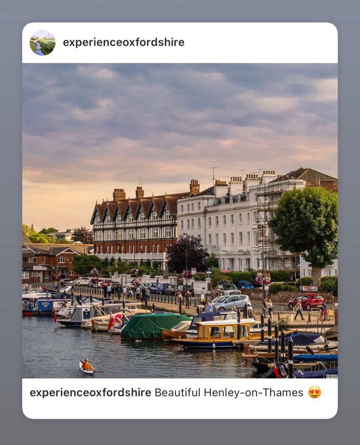 Experience Oxfordshire - Instagram feature