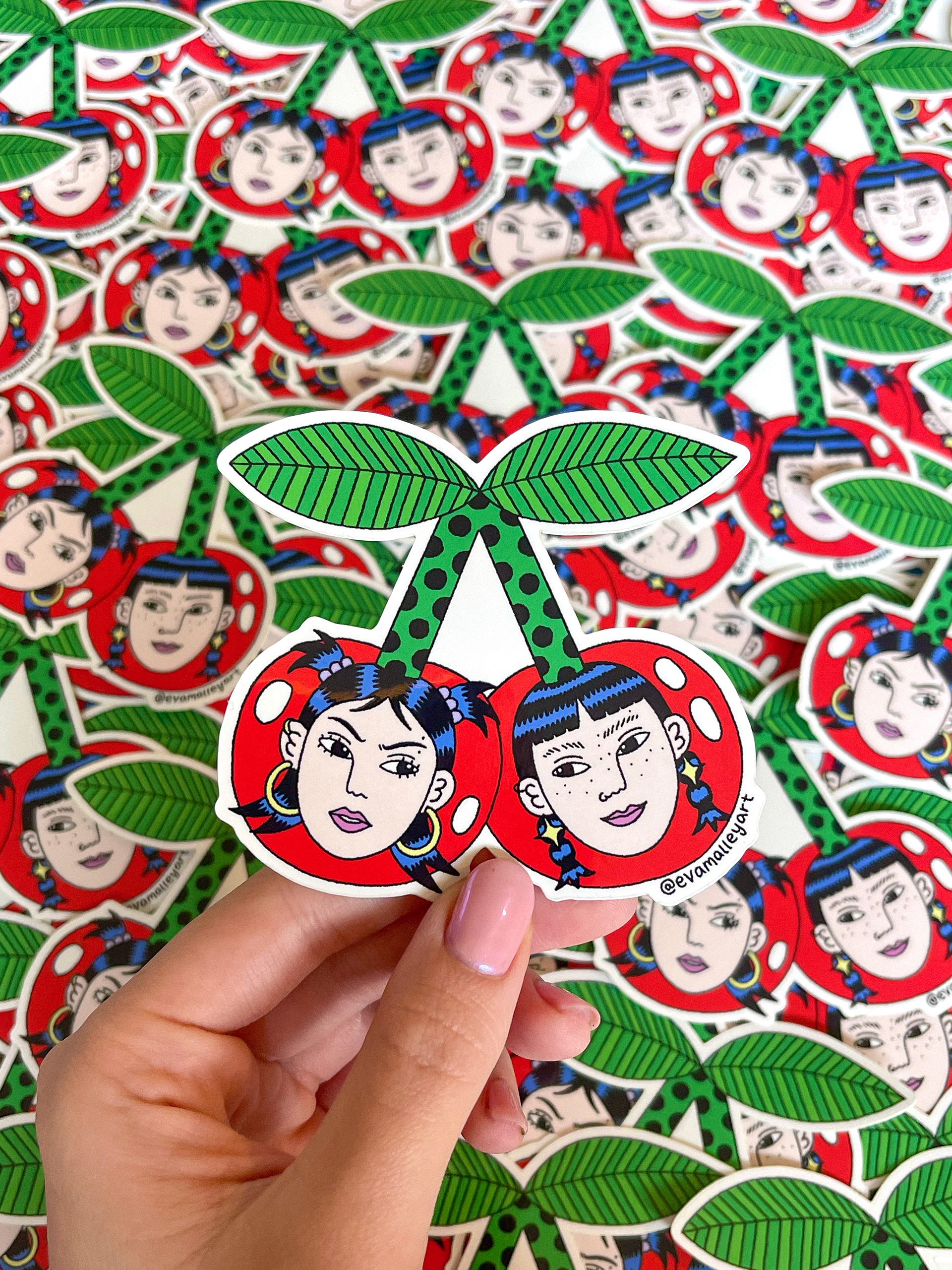 CHERRY GIRLS STICKER