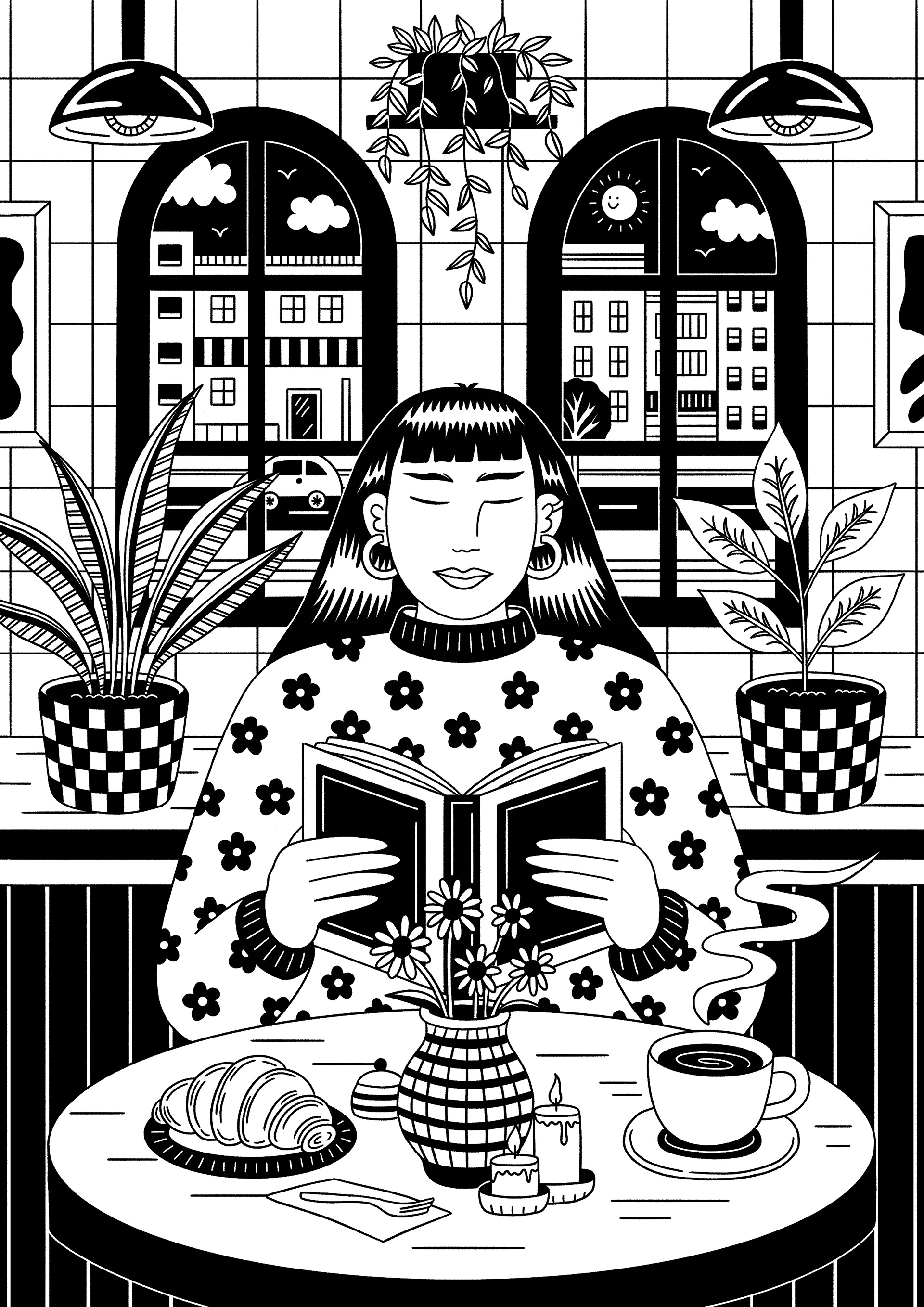 COFFEE SHOP ILLUSTRATION