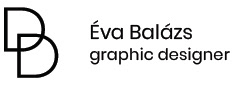 Éva Balázs graphic designer logo