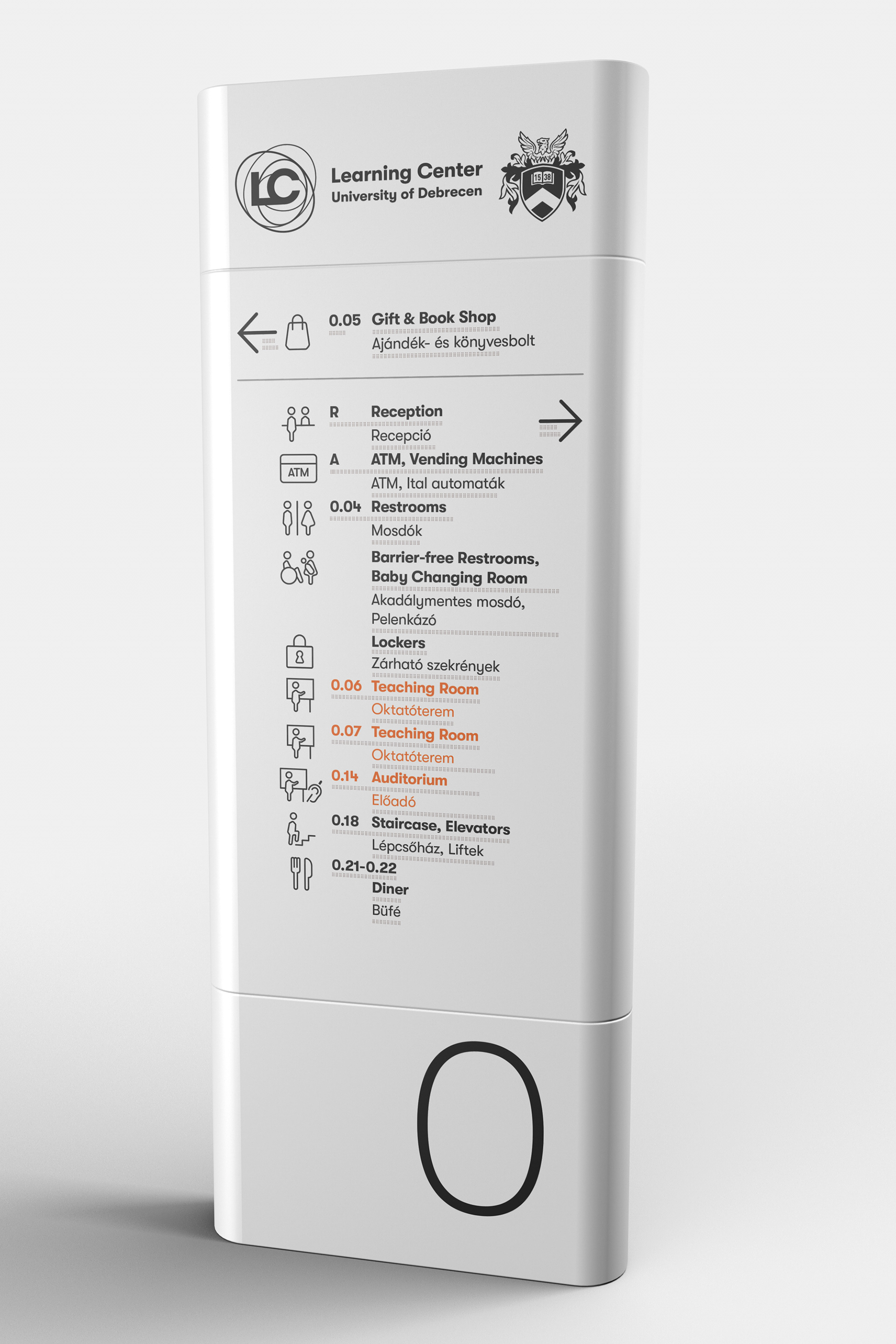 Indoor tactile information stand