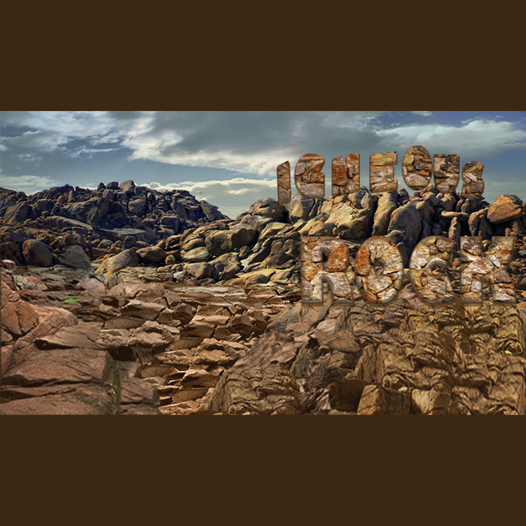 Igneous Rock Typography Font
