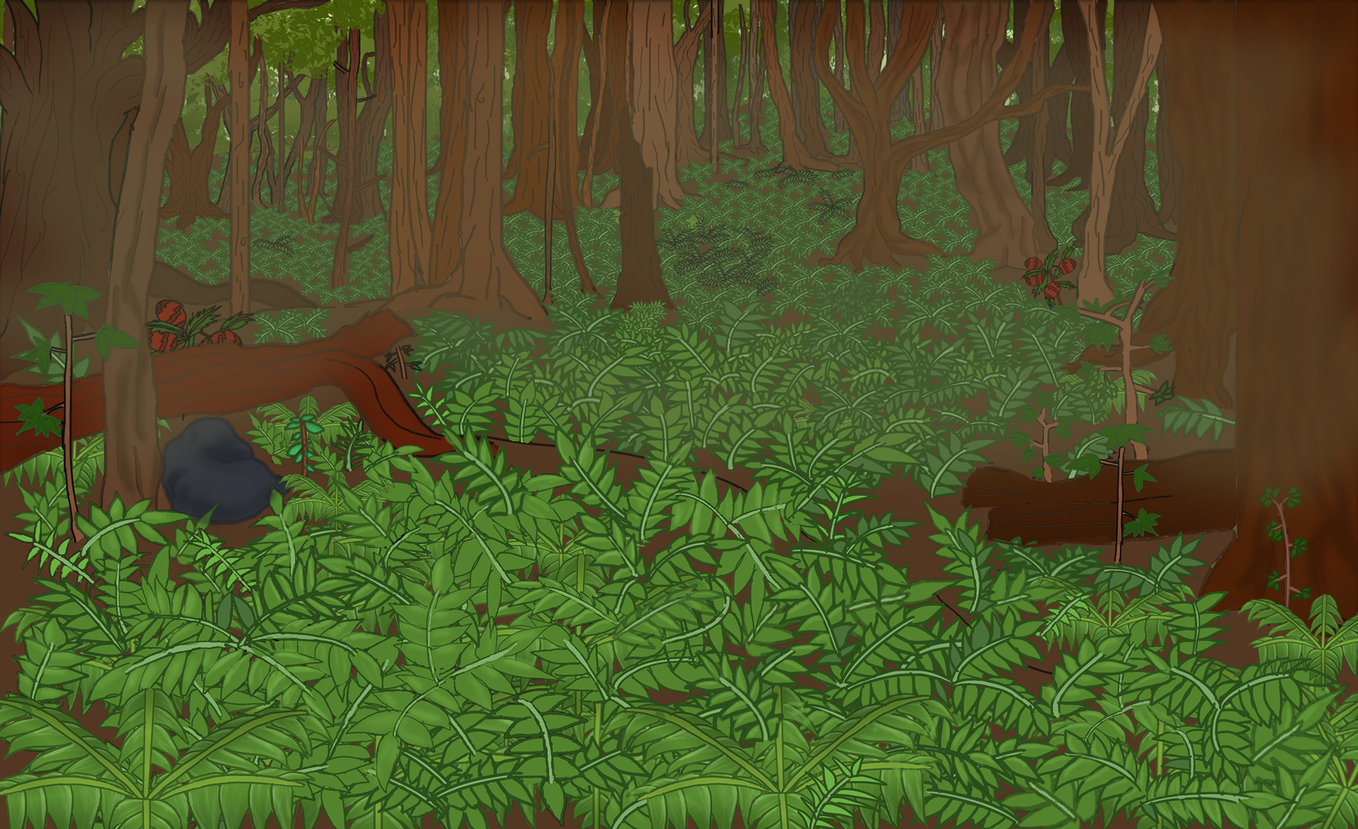 Environment Concept Art: Banecrawler's territory