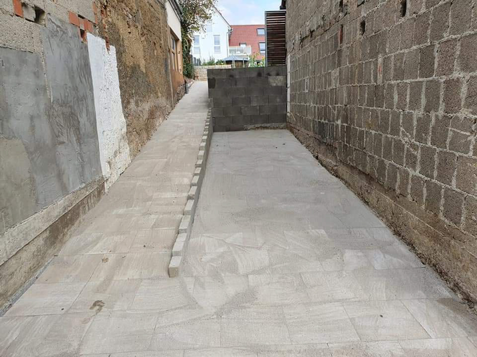 Platzieren von Plastersteinen