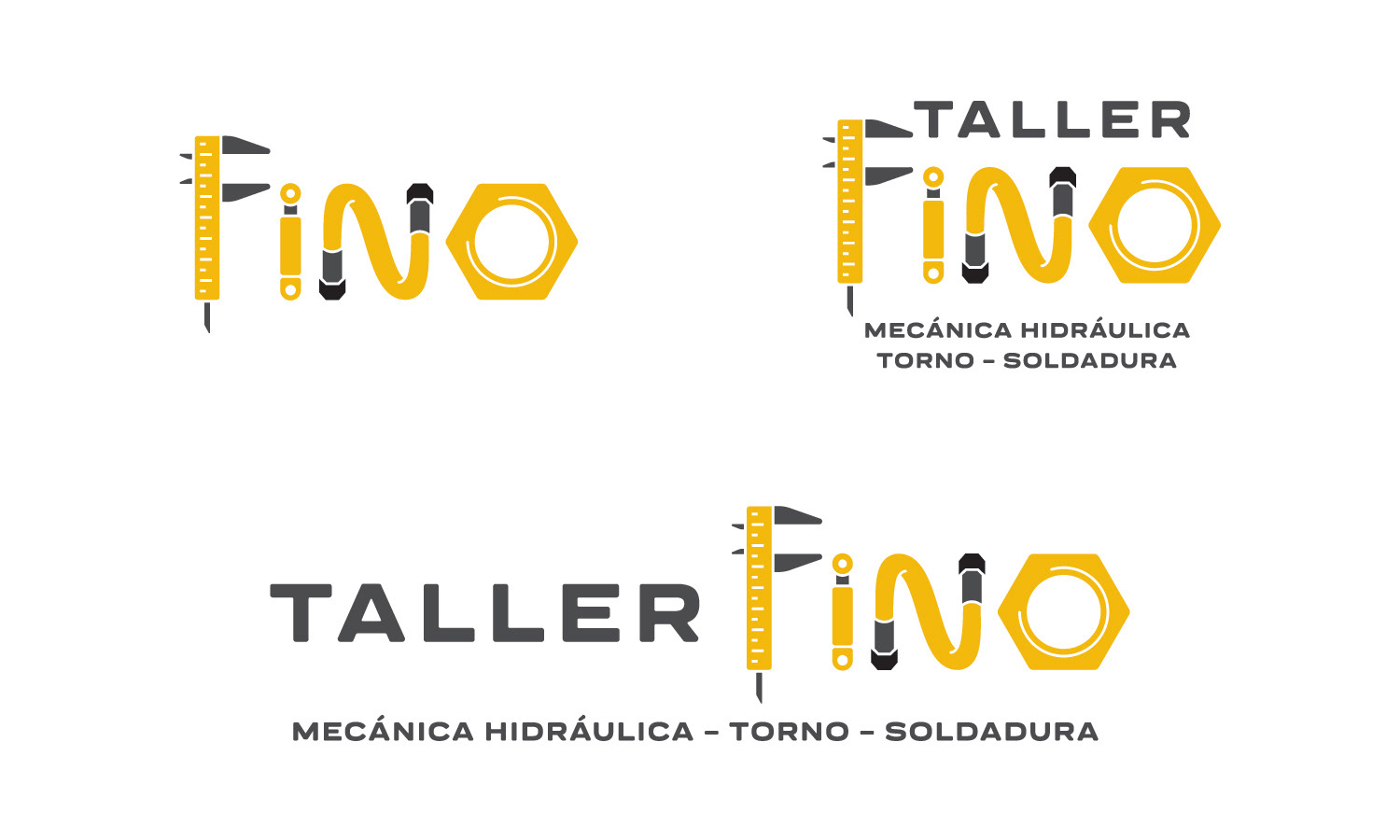 Different logo versions for the Fino logo.