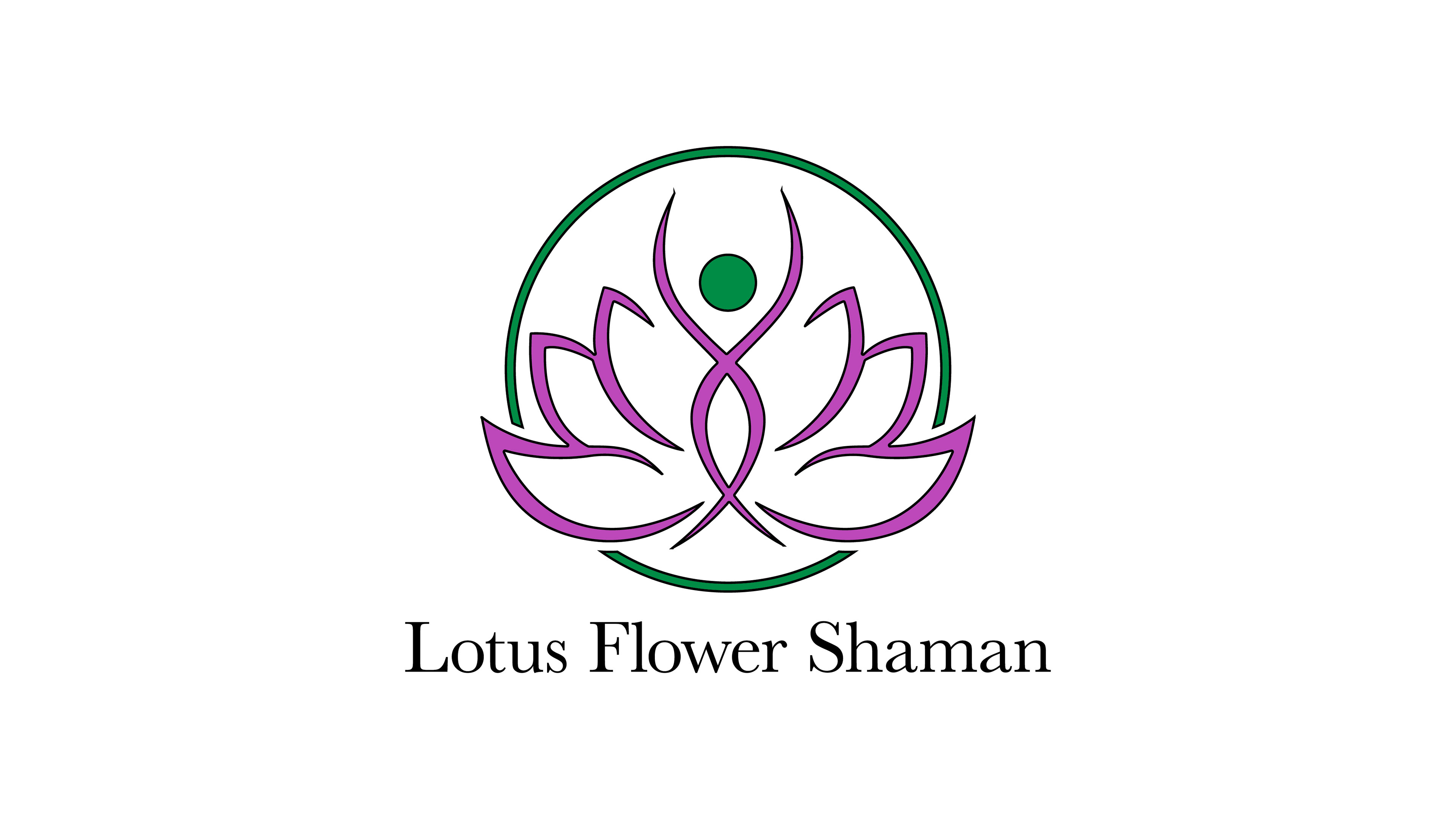 Logo design for the Lotus Flower Shaman brand from Design by Jorge Nieves