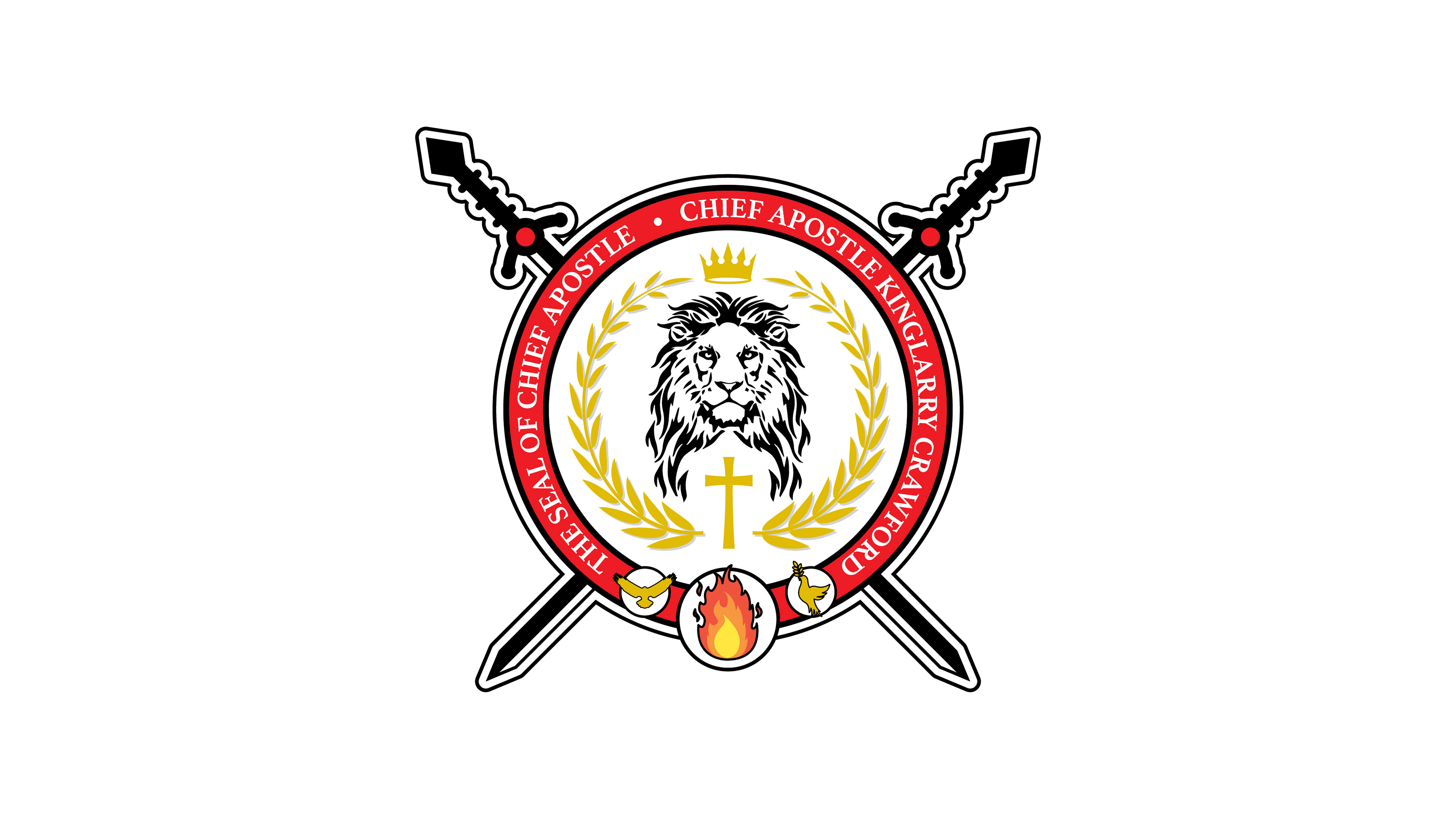 Logo design for The Seal of Chief Apostle KingLarry Carwford brand from Design by Jorge Nieves