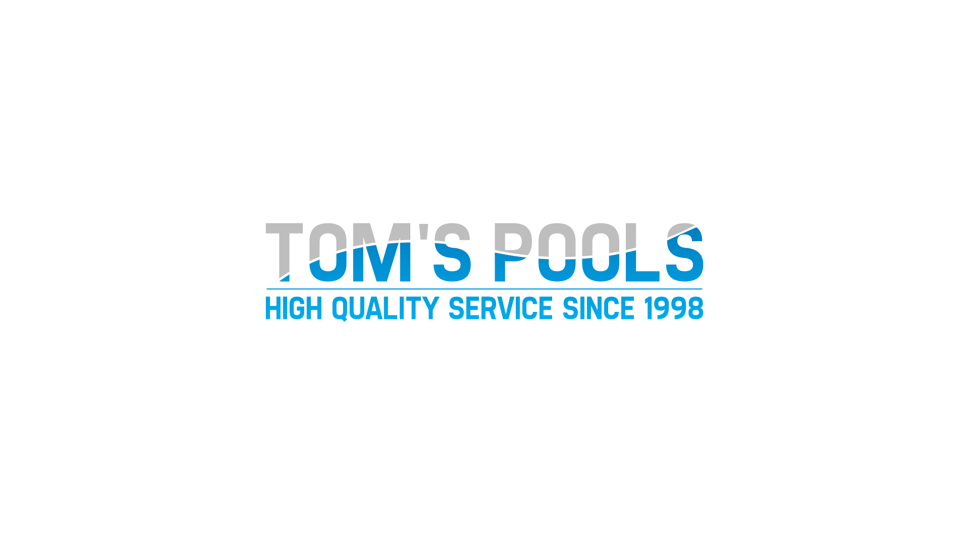 Logo design from Design by Jorge Nieves for the Tom's Pools business brand