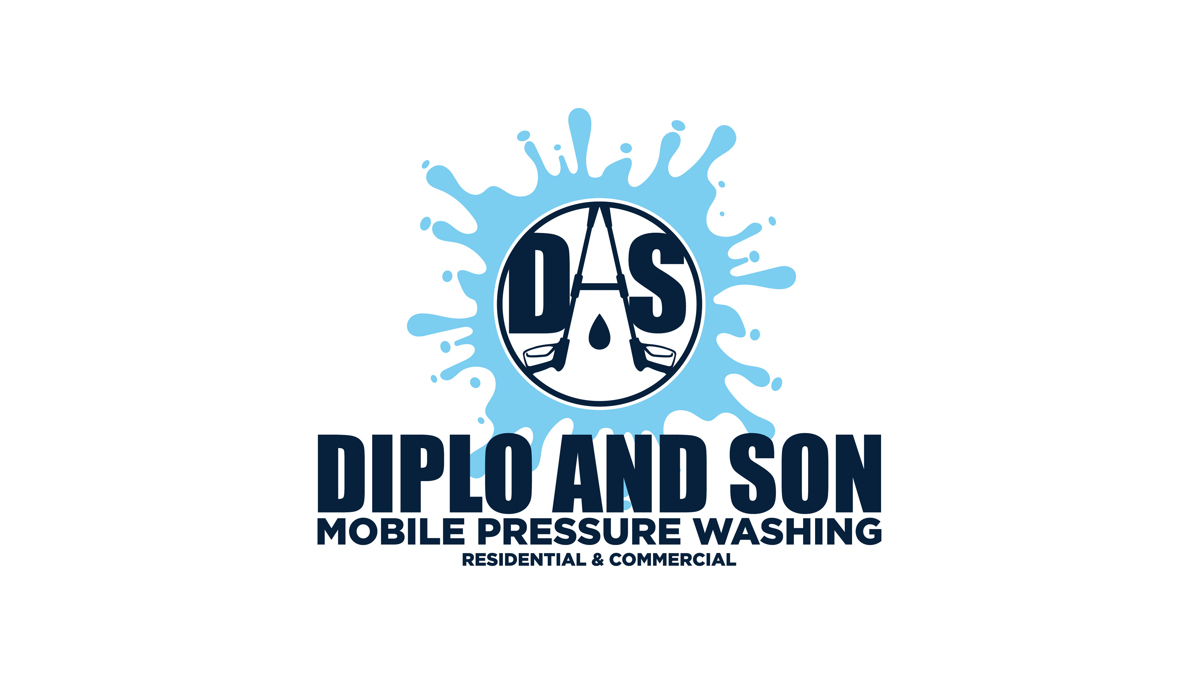 Logo design for the Diplo and Son Mobile Pressure Washing brand from Design by Jorge Nieves