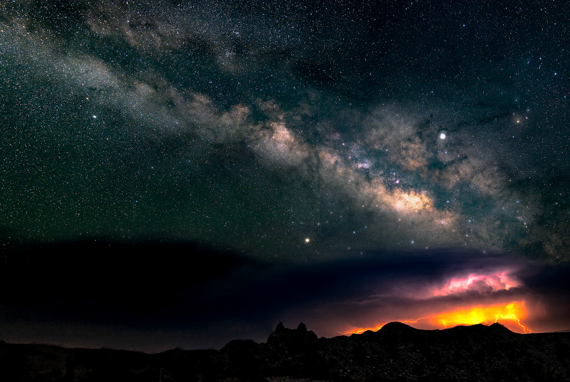 Milky Way Over the Mule Ears