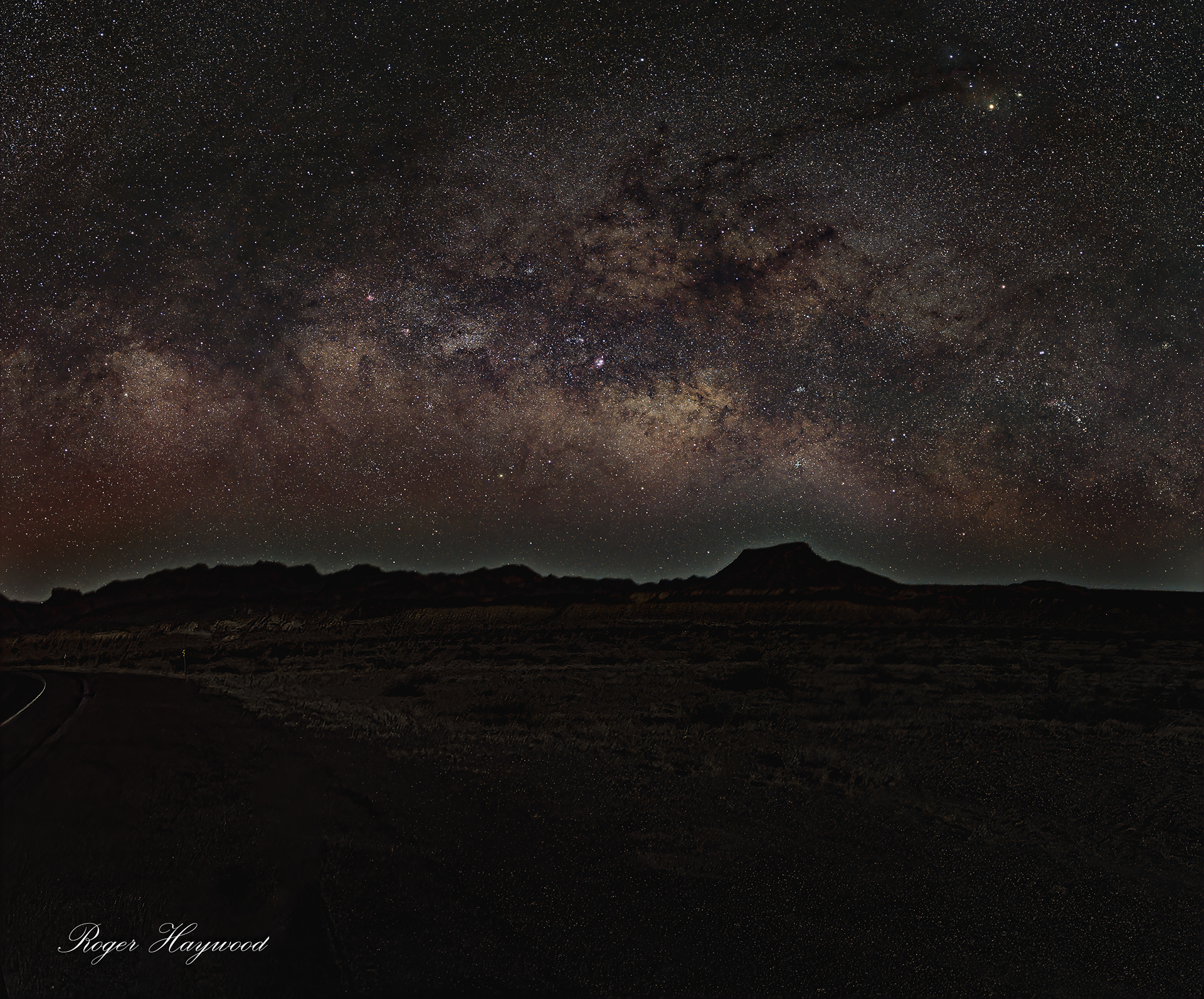 Milky Way Just before entrance to Big Bend NP