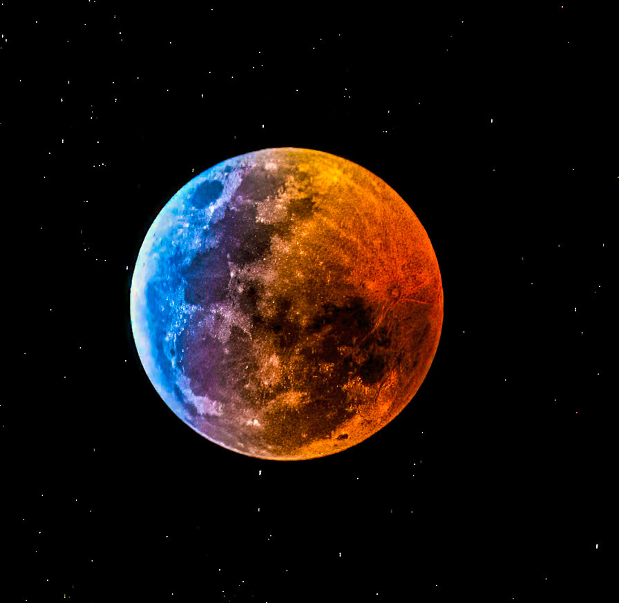 Eclipsed Moon