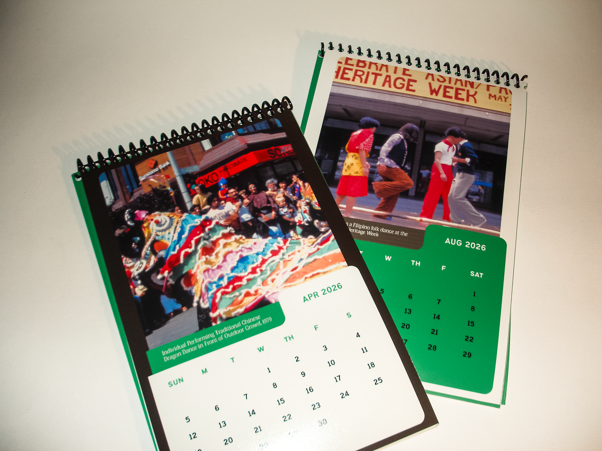 Calendar pages showcase AAPI in celebration