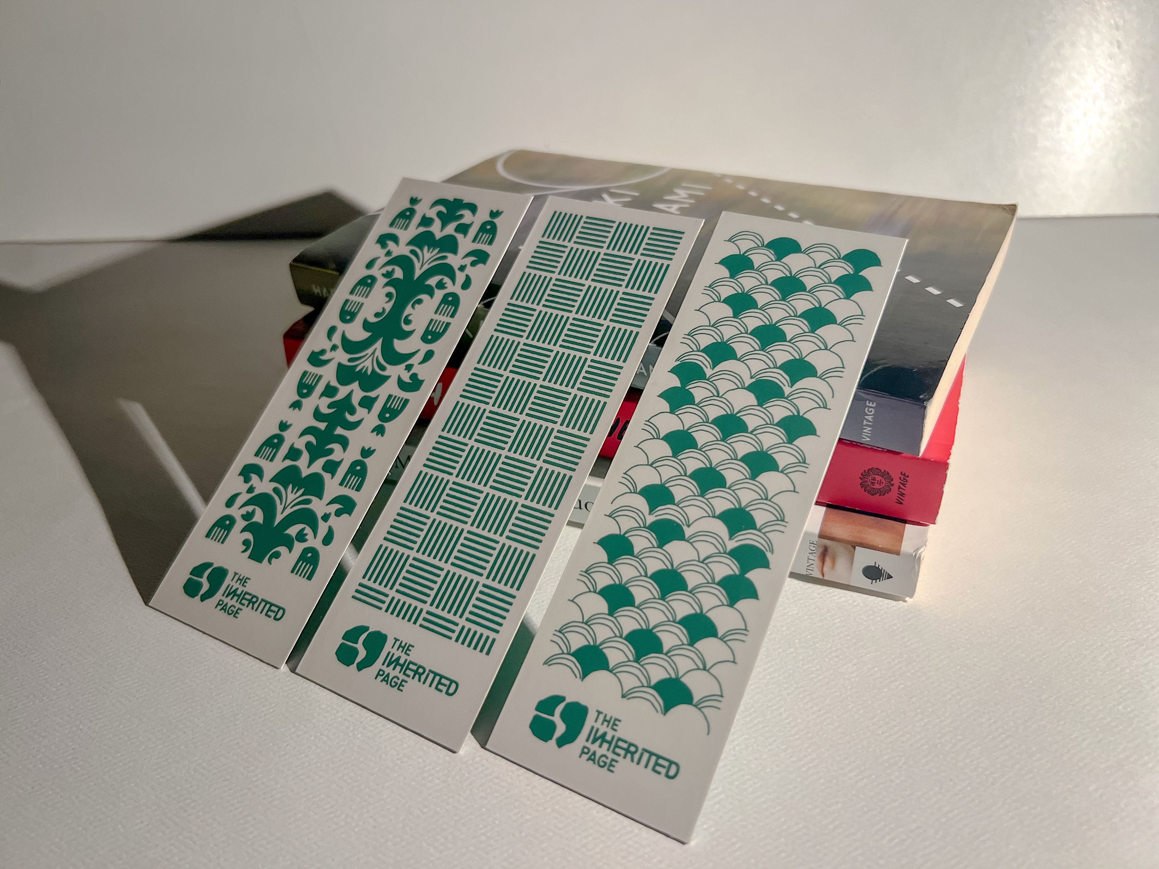 Bookmarks featuring brand patterns