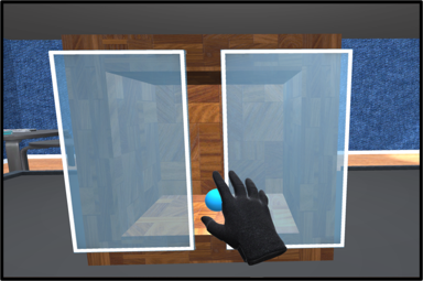 Using a Controller represented as a Hand