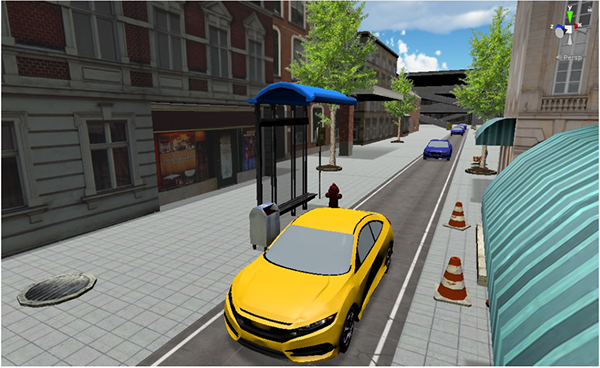 Moving Cars Creating Gaps for Users to Cross Road