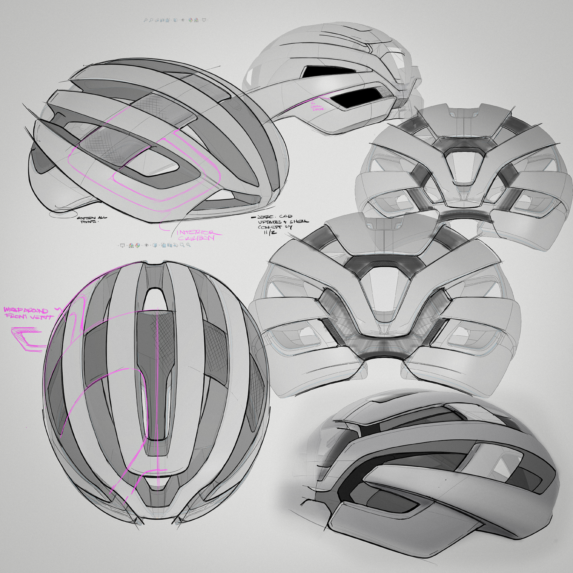 Most of the concept work was done, still some sketching needed