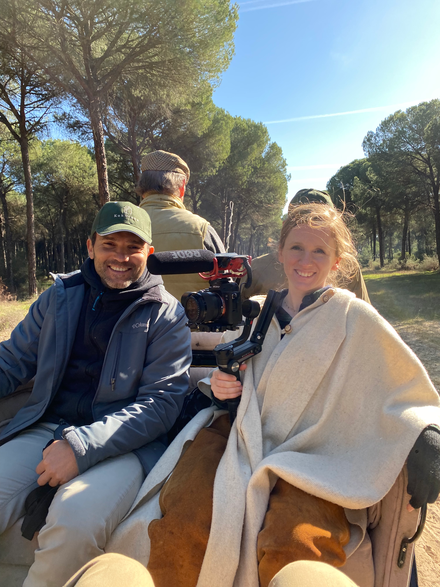 Caitlin O'Rorke filming for Kukutana. Photo by Pere Oliva