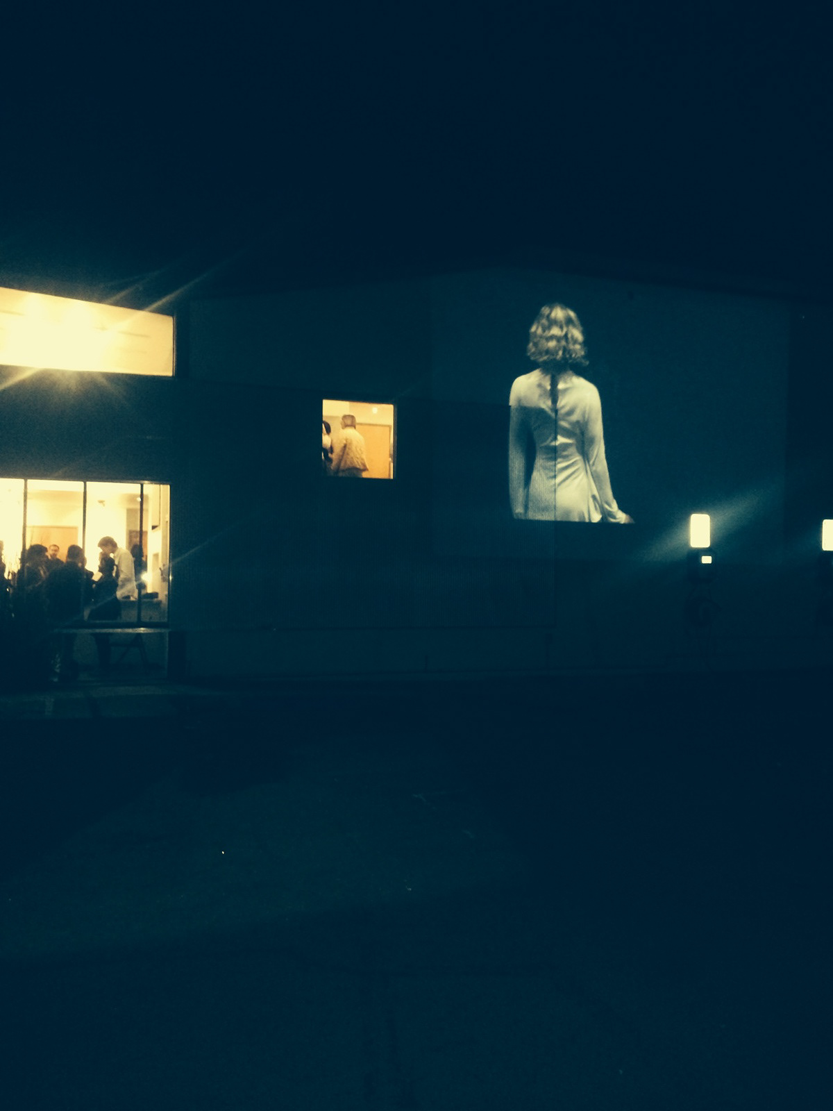 Ideologies projection at Electric Lodge Theatre, Los Angeles