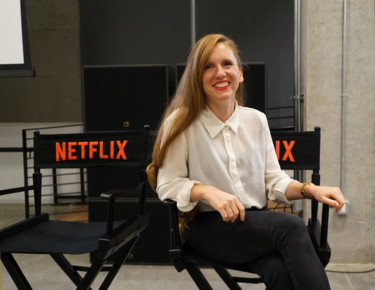 Caitlin O'Rorke at Netflix Los Angeles. Photo by Vanina Romero.