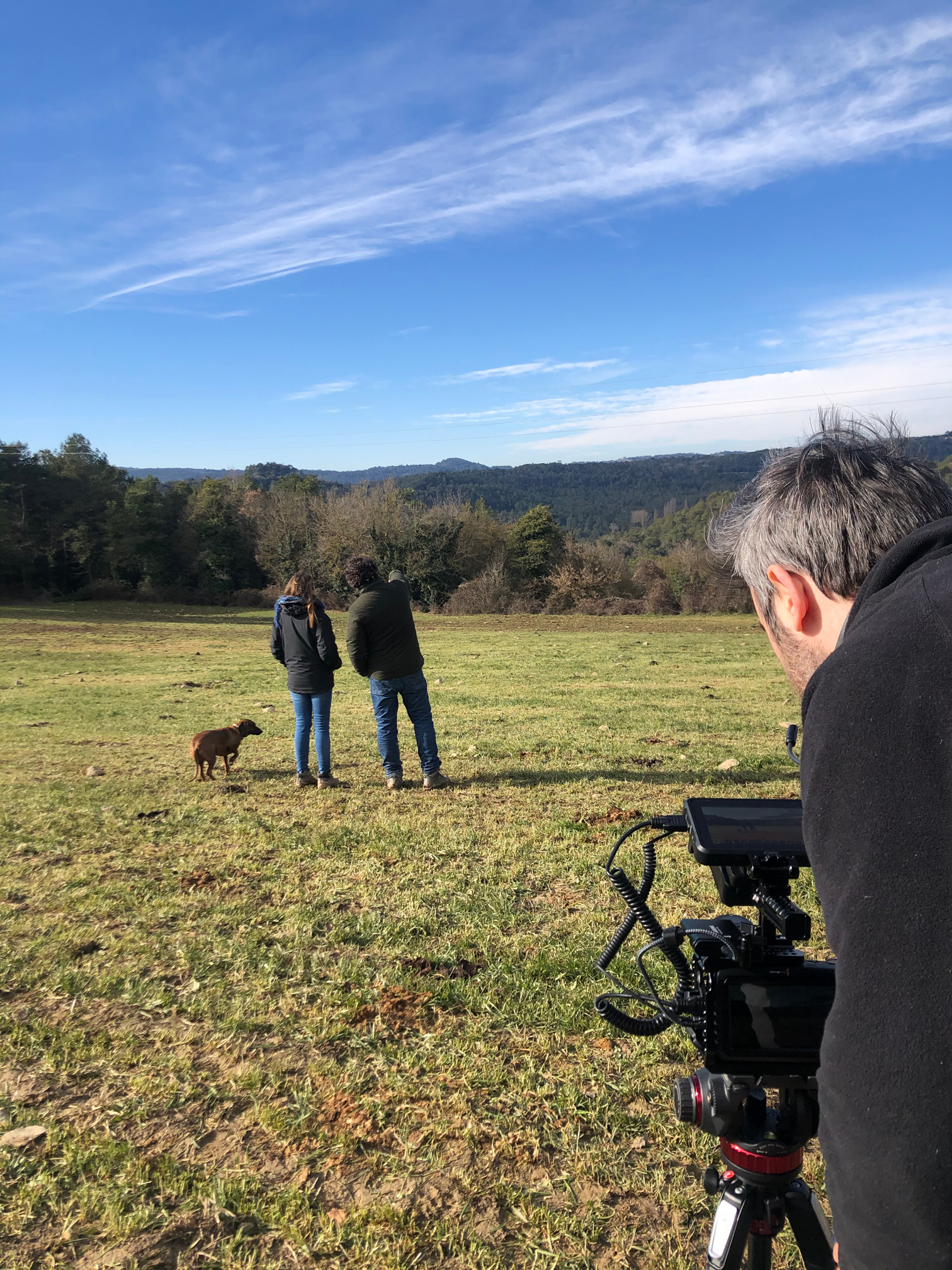 Jordi Bosch filming Sonsoles and Paul at La Corona