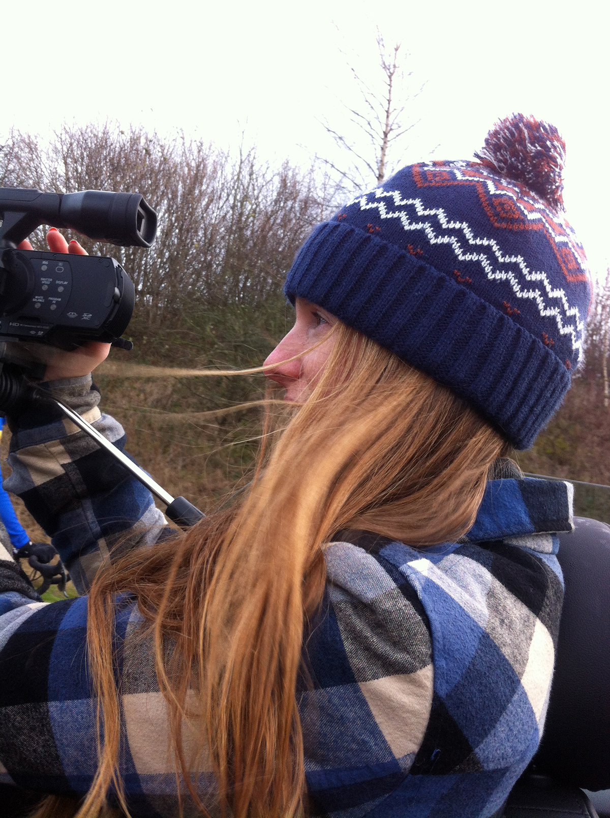 Caitlin O'Rorke filming the Wetherby Wheelers