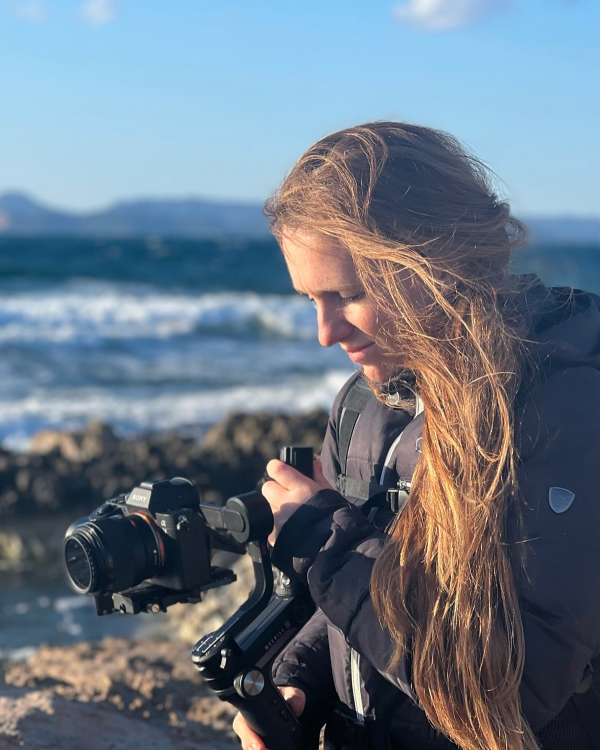 Caitlin O'Rorke filming in Formentera with Noelia Hernández