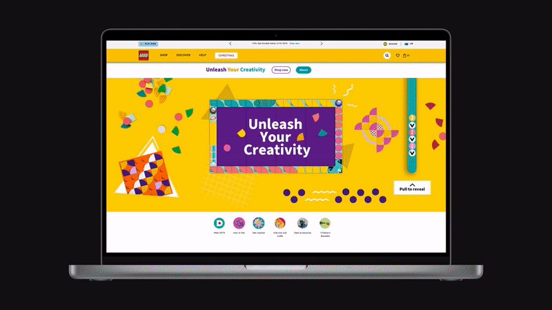 Example of parallax created in Adobe XD