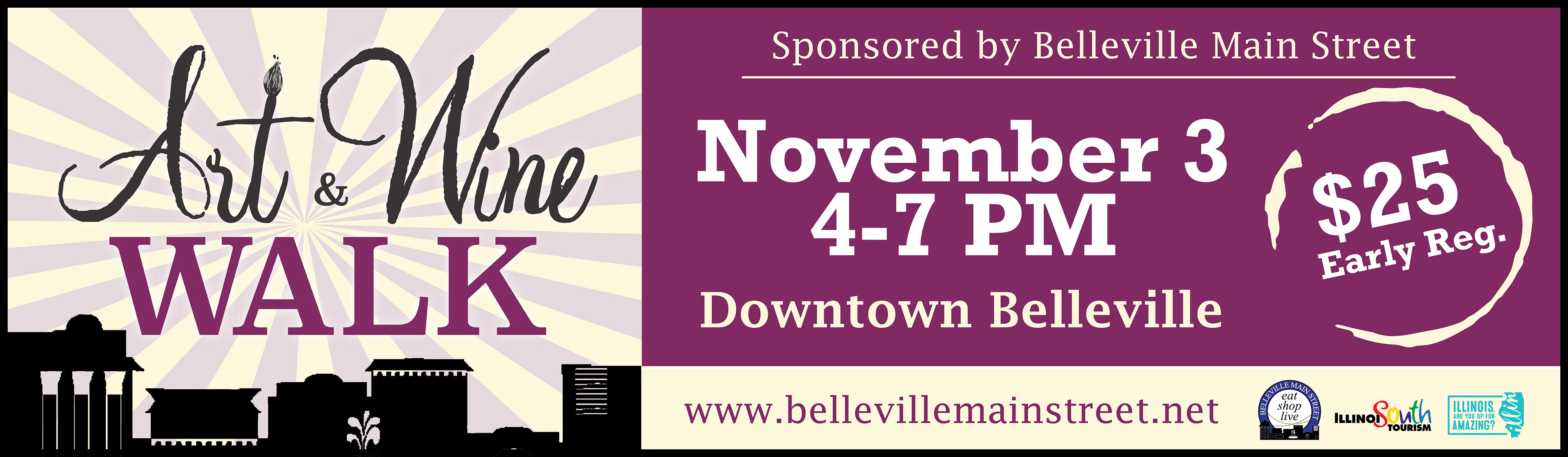 Belleville IL - Art & Wine Walk Billboard