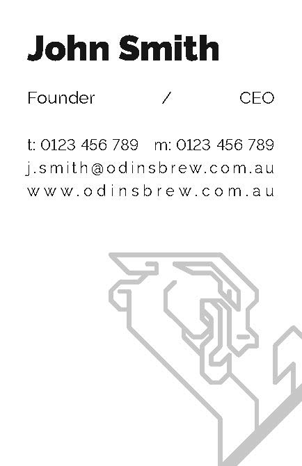 business card front