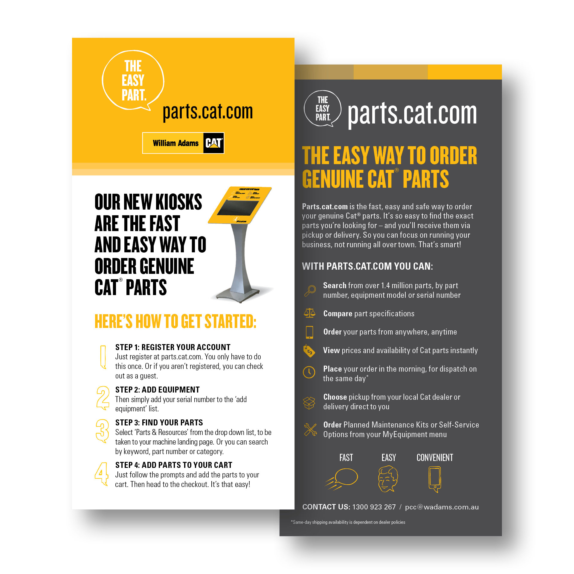 "take-one" quick start flyer