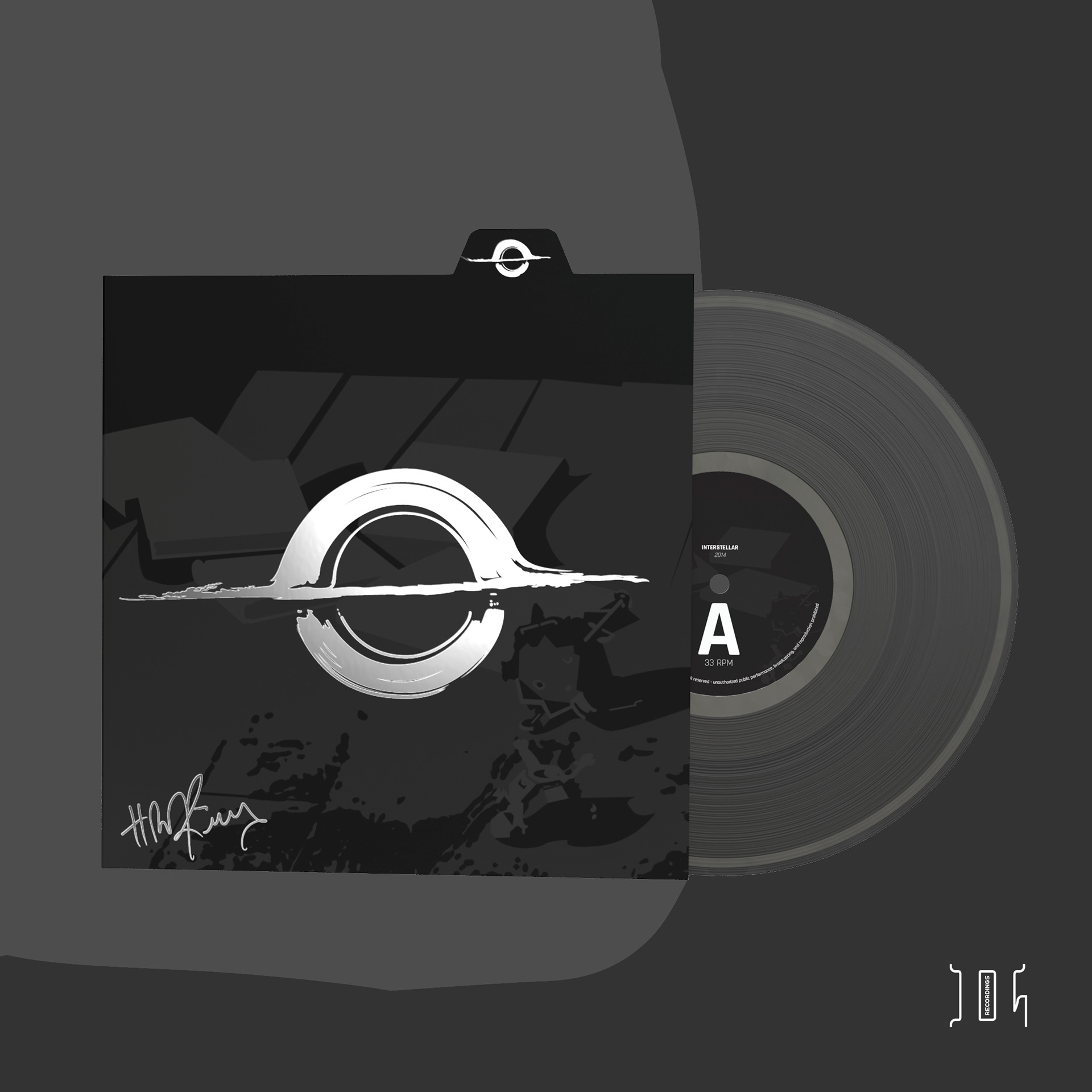 social media advertisement Interstellar album art