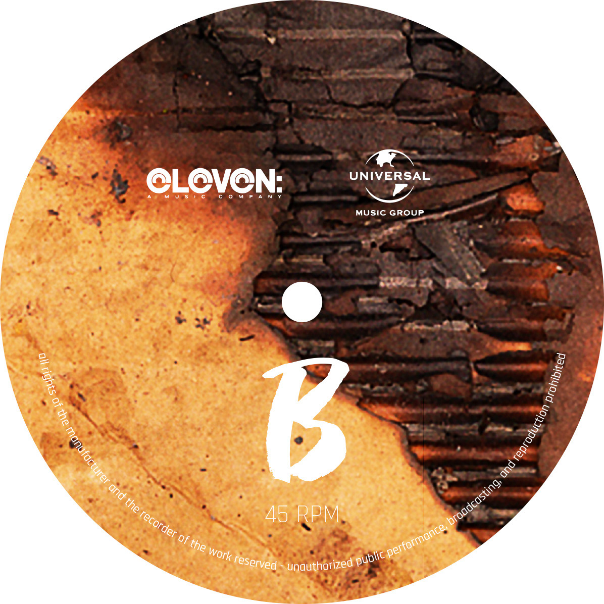 vinyl record B-side label