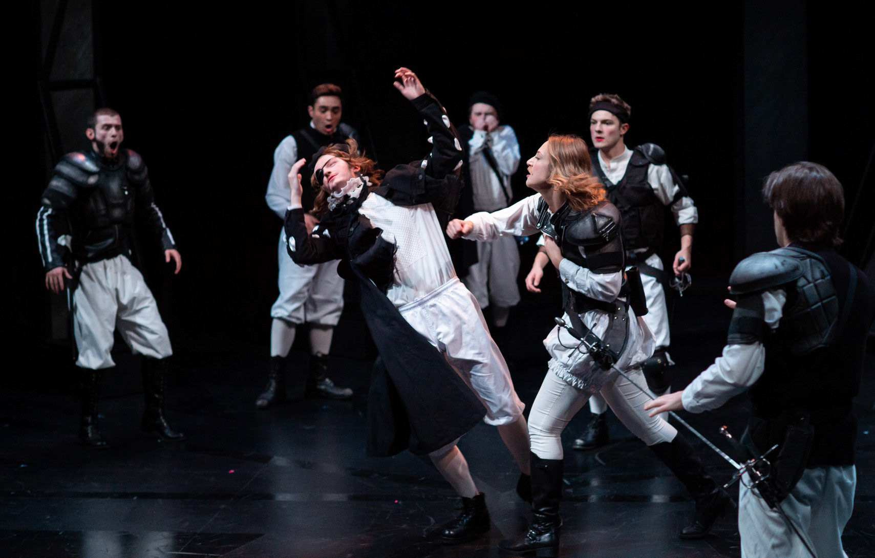 Actors (left to right): Aaron Smail, Una Recik