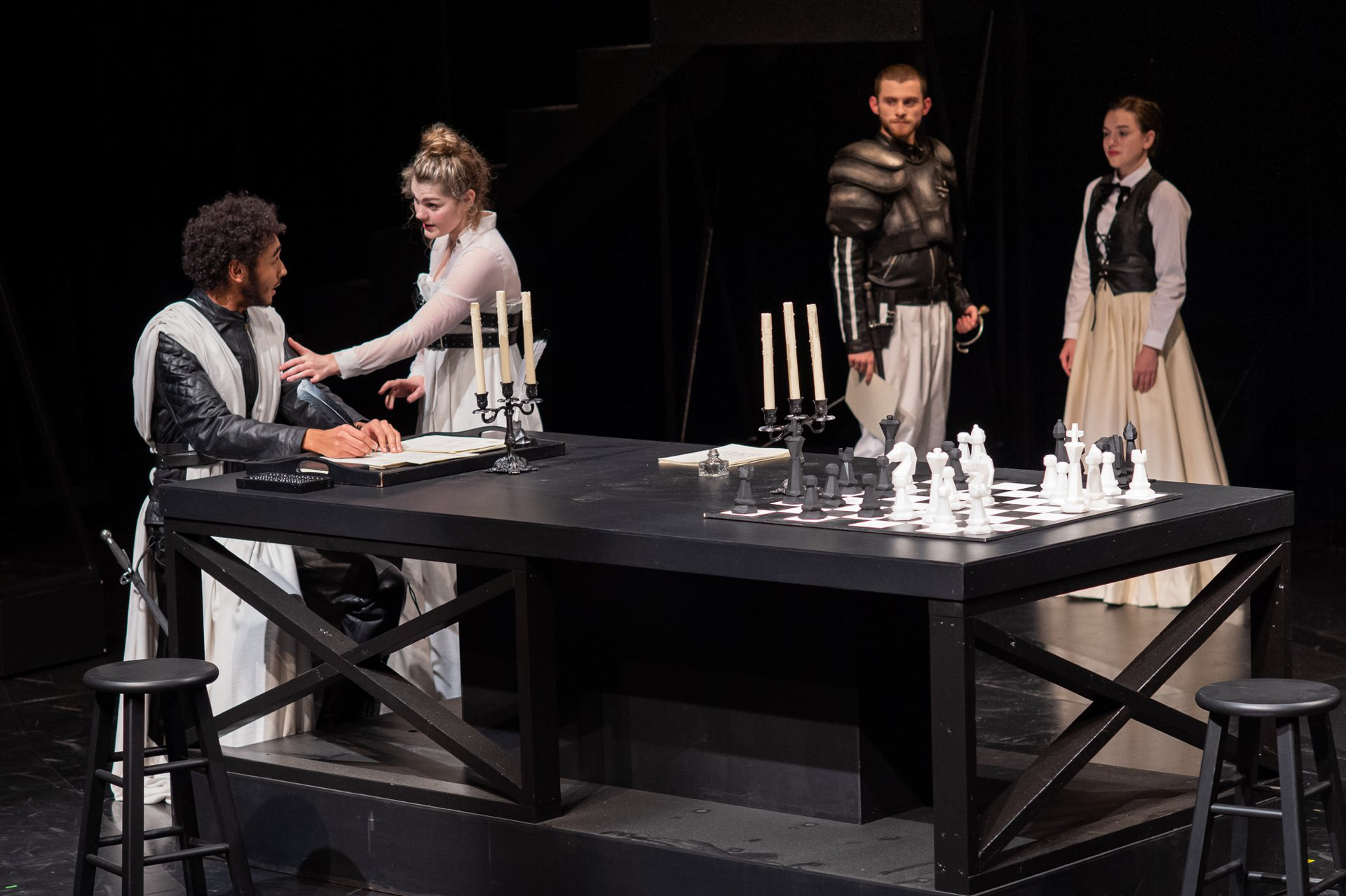 Actors (left to right): Tallas Munro, Georgia Duff, Ciaran Volke, Grace Fedorchuk