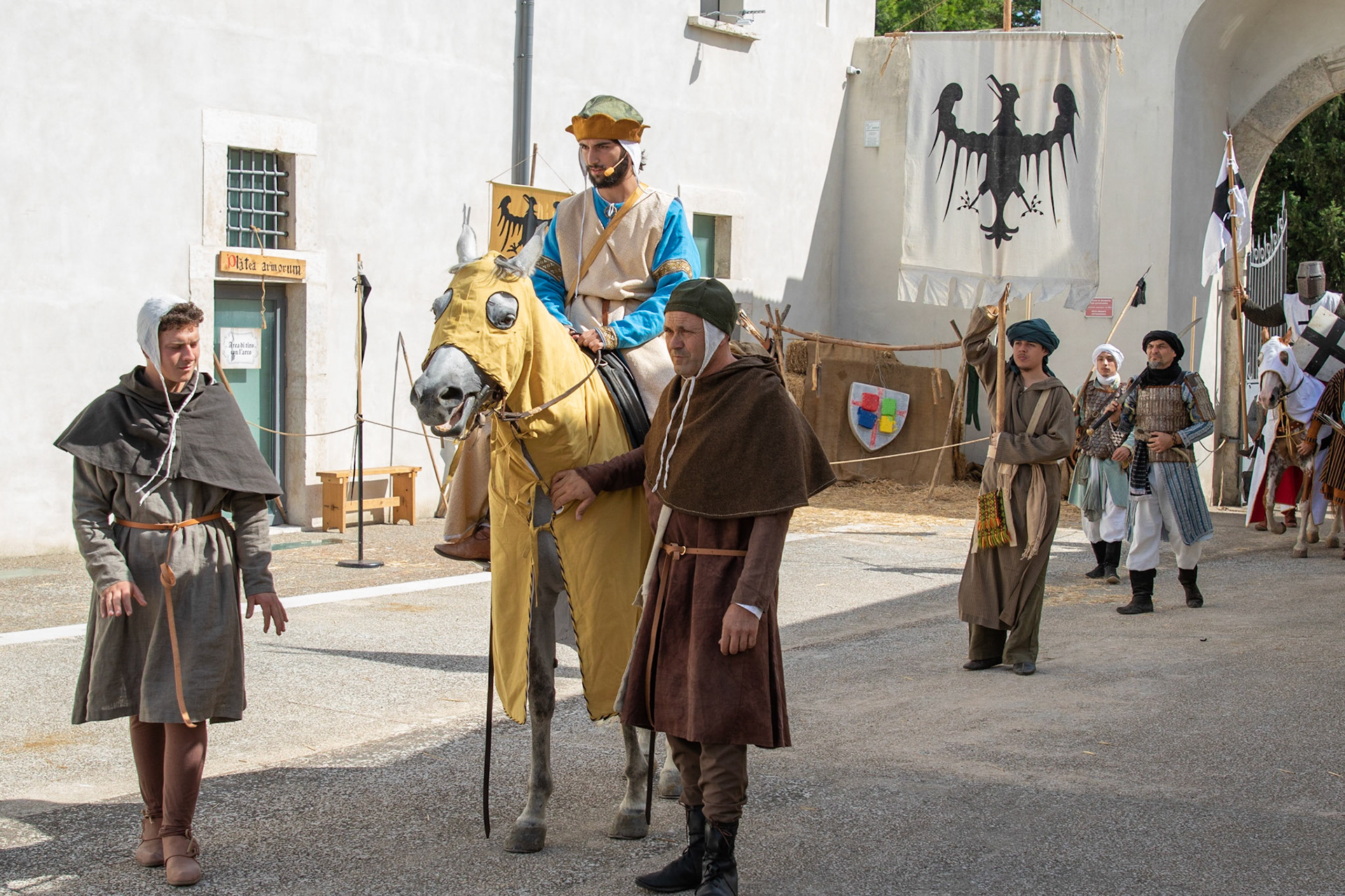 Borgo Libertà, 15 settembre 2019, Ritorno alla Torre, nella foto: Corteo di arrivo dei Cavalieri Teutonici,