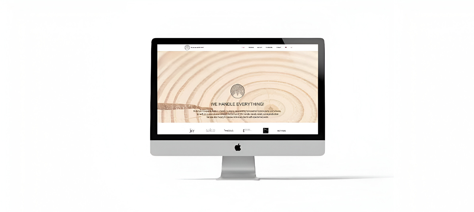 Homepage of Mizarstvo Makovec website designed by graphic designer Darka White, featuring natural and warm colors with intuitive navigation and wood-like patterns to reflect the woodworking brand